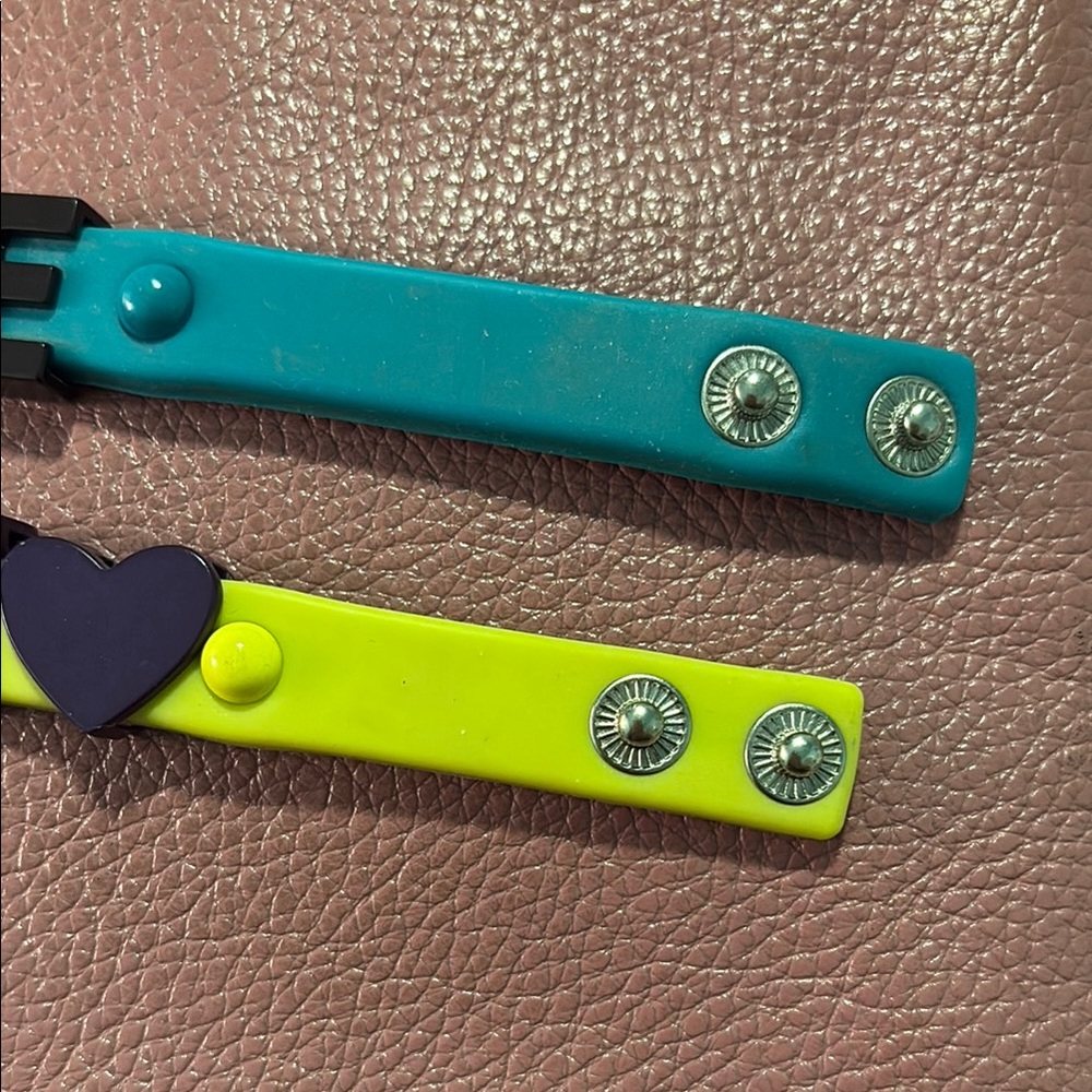 Bcbgeneration Blue And Yellow Bracelets Bold Stat… - image 2